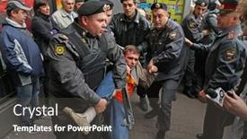  Presentation with constitution - Audience pleasing PPT theme consisting of moscow-august-31-rally backdrop and a dark gray colored foreground