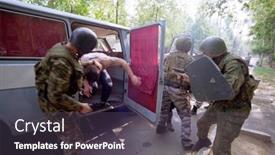  Presentation with organized crime - Cool new theme with moscow-august-8-policemen backdrop and a tawny brown colored foreground