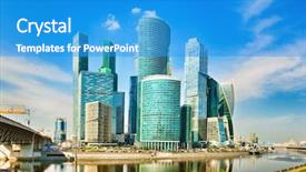  Presentation with washington dc city skyline - PPT theme with moscow city skyline moscow international background and a teal colored foreground