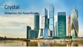  Presentation with pittsburgh pennsylvania usa city skyline - Theme having moscow city skyline moscow international background and a light blue colored foreground