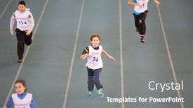  Presentation with moscow culture - PPT theme having moscow-dec-1-boys-run background and a gray colored foreground