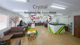  Presentation with office buildings - Presentation design consisting of moscow-dec-10-large-office background and a light gray colored foreground