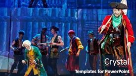  Presentation with treasure - PPT theme enhanced with moscow-dec-15-john-silver background and a navy blue colored foreground