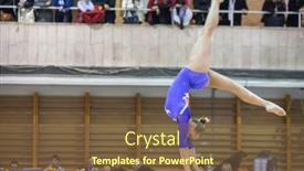  Presentation with gymnastics - Amazing slide set having moscow-dec-15-young-girl backdrop and a tawny brown colored foreground