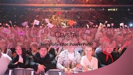  Presentation with sports festival - Beautiful theme featuring moscow-dec-17-hall backdrop and a coral colored foreground