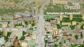  Presentation with illumination - Presentation design enhanced with moscow-dec-20-2014-miniature background and a mint green colored foreground