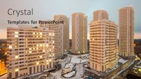  Presentation with rise - Slide set featuring moscow-dec-3-wide-view background and a  colored foreground