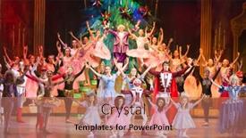  Presentation with cultural center - Presentation design enhanced with collection of old vinyl record background and a lemonade colored foreground