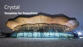  Presentation with amphitheater - Beautiful slides featuring moscow-dec-31-great-moscow backdrop and a gray colored foreground