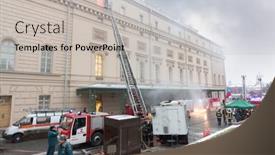  Presentation with firefighters - Slide deck enhanced with moscow-december-8-2014-firefighters background and a light gray colored foreground