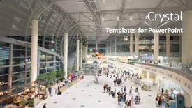  Presentation with airplane night - Amazing presentation theme having moscow-domodedovo-russia-july-8 backdrop and a gray colored foreground