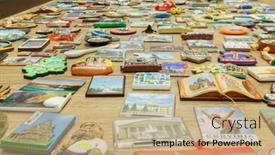  Presentation with cities - Slide deck featuring moscow-feb-10-2015-souvenir background and a  colored foreground