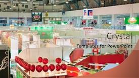  Presentation with food exhibition - Colorful theme enhanced with moscow-feb-7-showroom backdrop and a soft green colored foreground