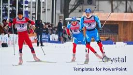  Presentation with avenue - Colorful presentation enhanced with moscow-feb-9-group backdrop and a sky blue colored foreground