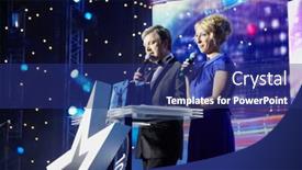  Presentation with prize - Beautiful PPT layouts featuring moscow-february-2-v-pelsh backdrop and a navy blue colored foreground