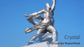  Presentation with soviet russia - Colorful PPT layouts enhanced with moscow-february-7-famous-soviet backdrop and a teal colored foreground