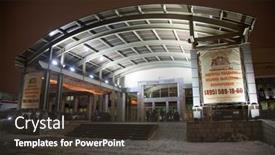  Presentation with forum - PPT layouts having saginaw vintage old stamp with rough lines and edges background and a coral colored foreground