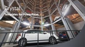  Presentation with parking system - Colorful presentation theme enhanced with moscow-jan-11-bottom-view backdrop and a tawny brown colored foreground