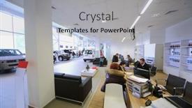  Presentation with dealership - Presentation theme with computer motherboard isolated on the white background background and a white colored foreground