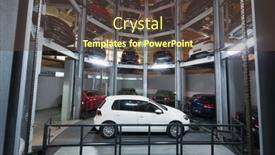  Presentation with car parking system - Colorful presentation design enhanced with moscow-jan-11-the-volkswagen backdrop and a tawny brown colored foreground