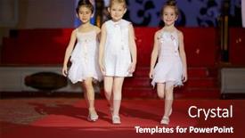  Presentation with runway fashion - Audience pleasing presentation consisting of moscow-jan-26-little-girls backdrop and a tawny brown colored foreground