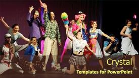  Presentation with witches - PPT layouts consisting of moscow-january-27-actresses background and a  colored foreground