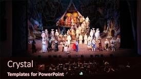  Presentation with music queen - Amazing theme having moscow-january-3-theatrical-performance backdrop and a wine colored foreground