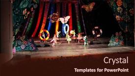  Presentation with academic - Beautiful presentation featuring moscow-january-9-show backdrop and a tawny brown colored foreground