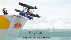  Presentation with red flight - PPT theme enhanced with moscow-july-28-competitors-perform background and a light blue colored foreground