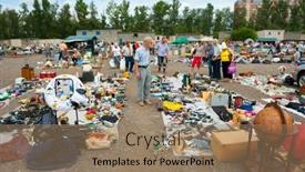  Presentation with cheap - PPT theme consisting of moscow-july-7-weekend-flea background and a coral colored foreground