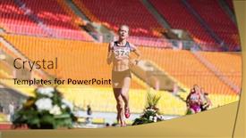  Presentation with lead - Beautiful presentation theme featuring moscow-jun-11-one-athlete backdrop and a  colored foreground