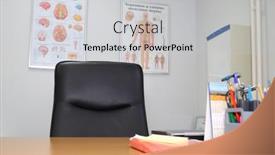  Presentation with medical technology - Audience pleasing slide set consisting of moscow-jun-19-2014-workplace backdrop and a light gray colored foreground