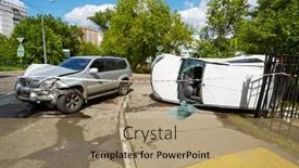  Presentation with renault - Cool new PPT layouts with moscow-jun-4-serious-car backdrop and a coral colored foreground