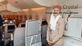  Presentation with passenger movements - Presentation theme enhanced with moscow-june-04-emirates-crew background and a coral colored foreground