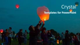  Presentation with release - Slide deck enhanced with moscow-june-1-young-people background and a ocean colored foreground