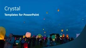  Presentation with release - Beautiful slide deck featuring moscow-june-1-young-people backdrop and a gray colored foreground