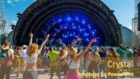  Presentation with jazz - Audience pleasing slide deck consisting of moscow-june-15-people-attend backdrop and a tawny brown colored foreground