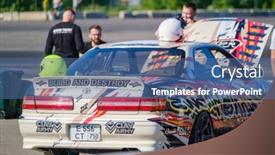  Presentation with race car - Cool new PPT layouts with moscow-june-19-2021-white backdrop and a ocean colored foreground