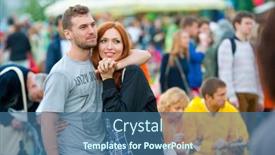  Presentation with jazz - Colorful PPT theme enhanced with moscow-june-20-2015-people backdrop and a ocean colored foreground