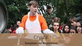  Presentation with soldering - Slides enhanced with moscow-june-22-youth-patriotic background and a coral colored foreground