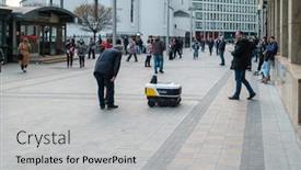  Presentation with autonomous robot - Amazing presentation design having moscow-june-26-2021-modern backdrop and a light gray colored foreground