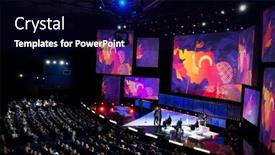  Presentation with cinema - Slides featuring moscow-june-26-closing background and a wine colored foreground