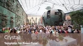  Presentation with art gallery - Cool new PPT theme with moscow-june-28-furshet backdrop and a violet colored foreground