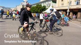  Presentation with paths - PPT theme featuring shipping - aerial view of budapest background and a gray colored foreground.