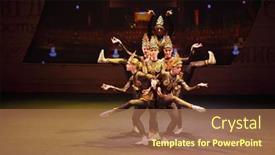  Presentation with indian classical dance - Beautiful theme featuring moscow-mar-17-indian-dance backdrop and a coral colored foreground