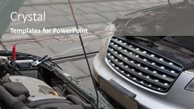  Presentation with engine - PPT layouts featuring moscow-mar-19-infiniti-fx35 background and a gray colored foreground