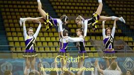  Presentation with sports cheerleading - Theme enhanced with moscow-mar-24-boys background and a tawny brown colored foreground