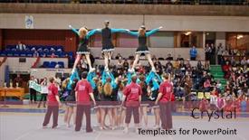  Presentation with sports cheerleading - 