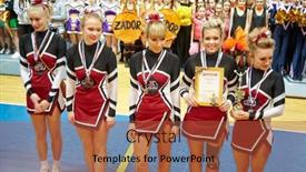  Presentation with sports cheerleading - 