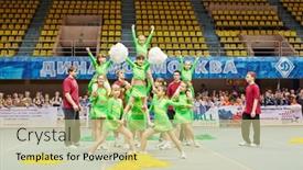  Presentation with sports cheerleading - 